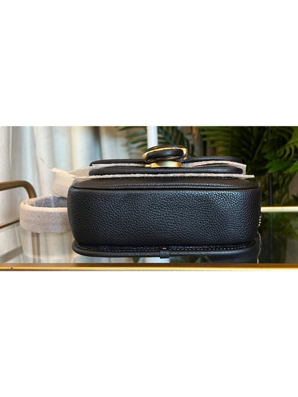 AUTHENTIC COACH BLACK LEATHER TABBY MESSENGER HANDBAG - NEW WITH TAGS - Picture 6 of 10